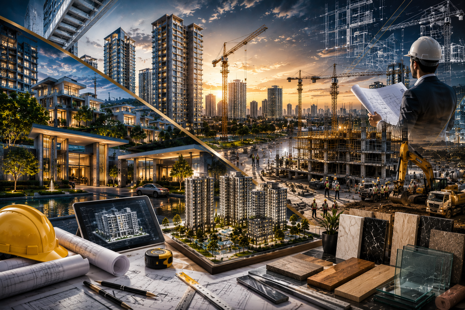 Construction Quality Posts content for Property Development social media automation