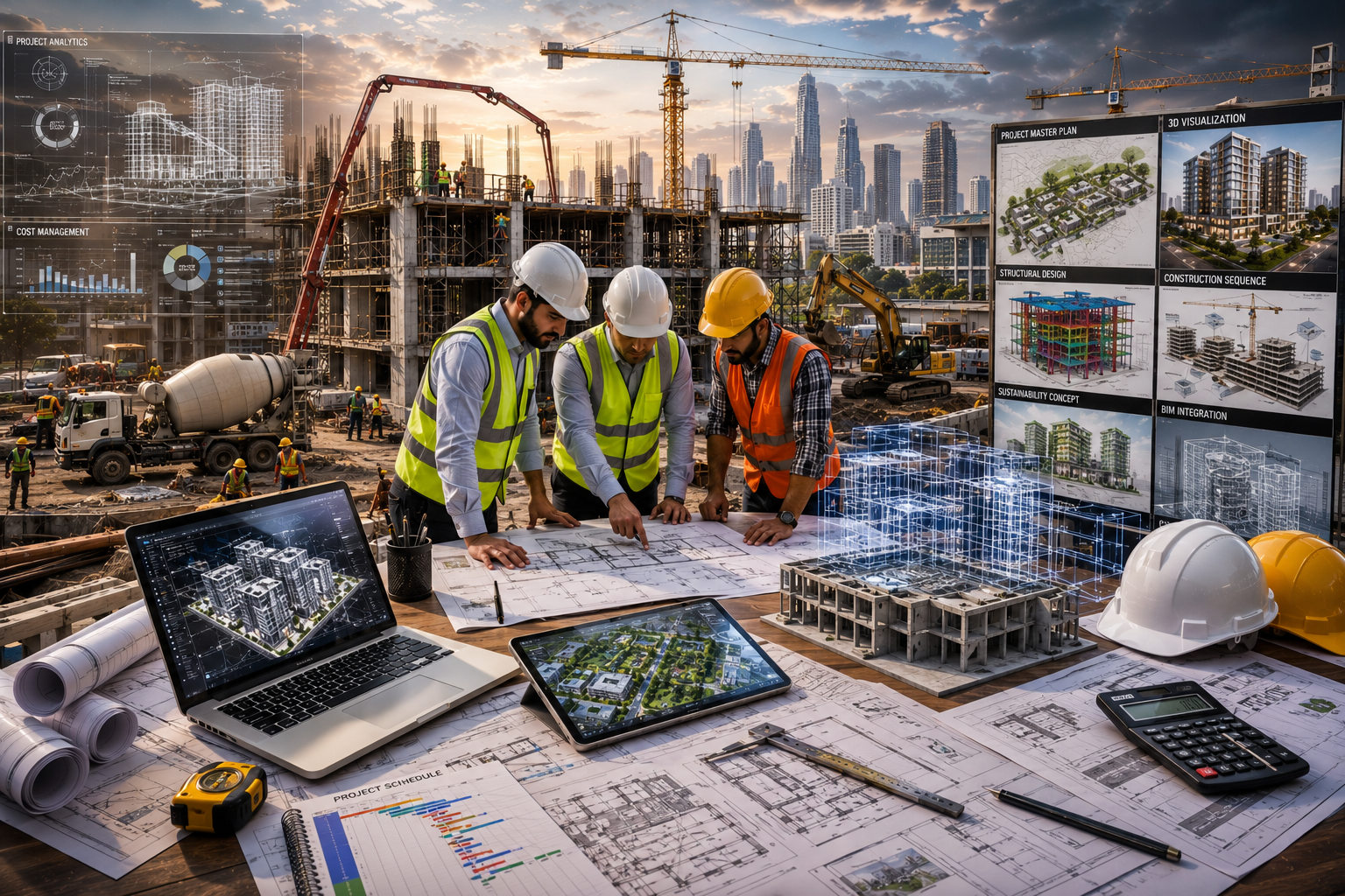 Project Site Highlights content for Property Development social media automation