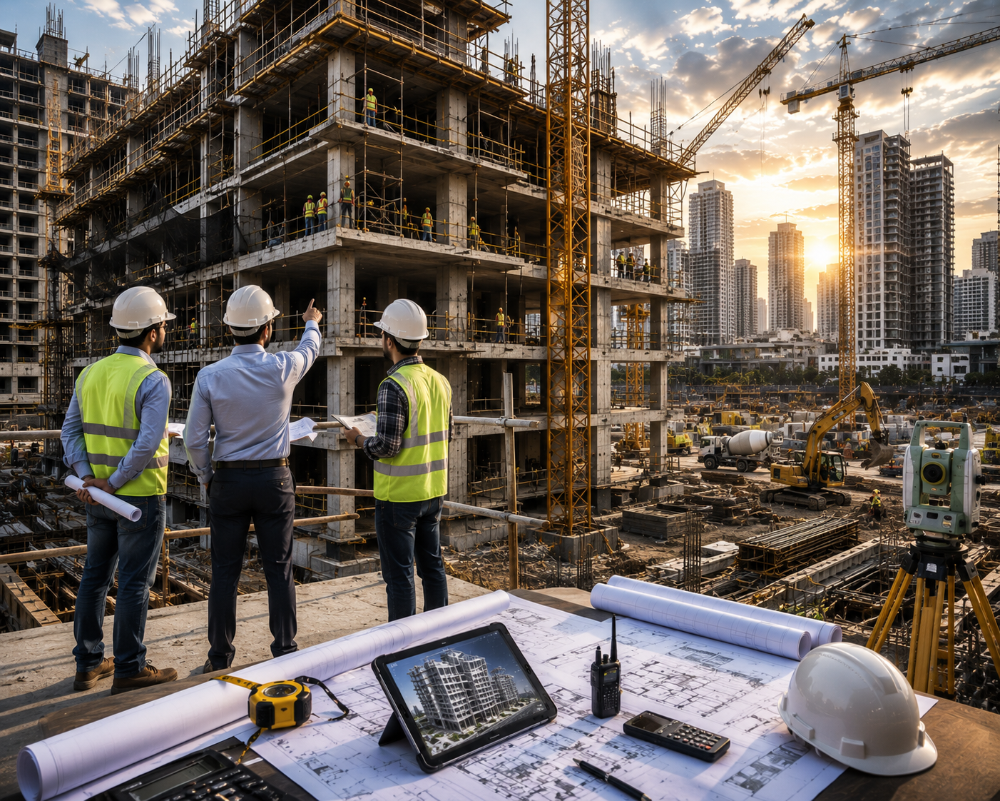 Construction Progress Posts content for Property Development social media automation