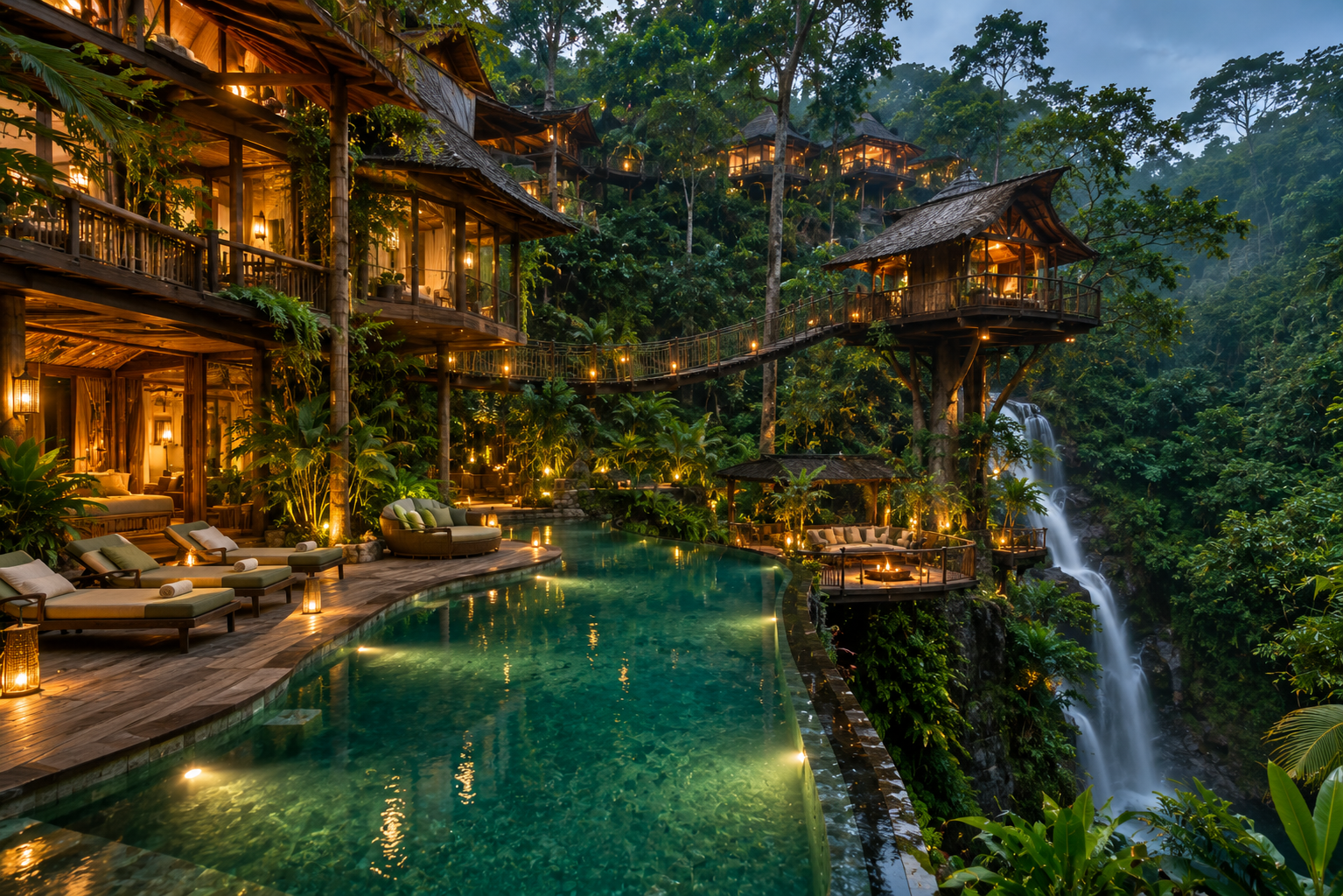 Guest enjoying resort activities for hotel social media automation