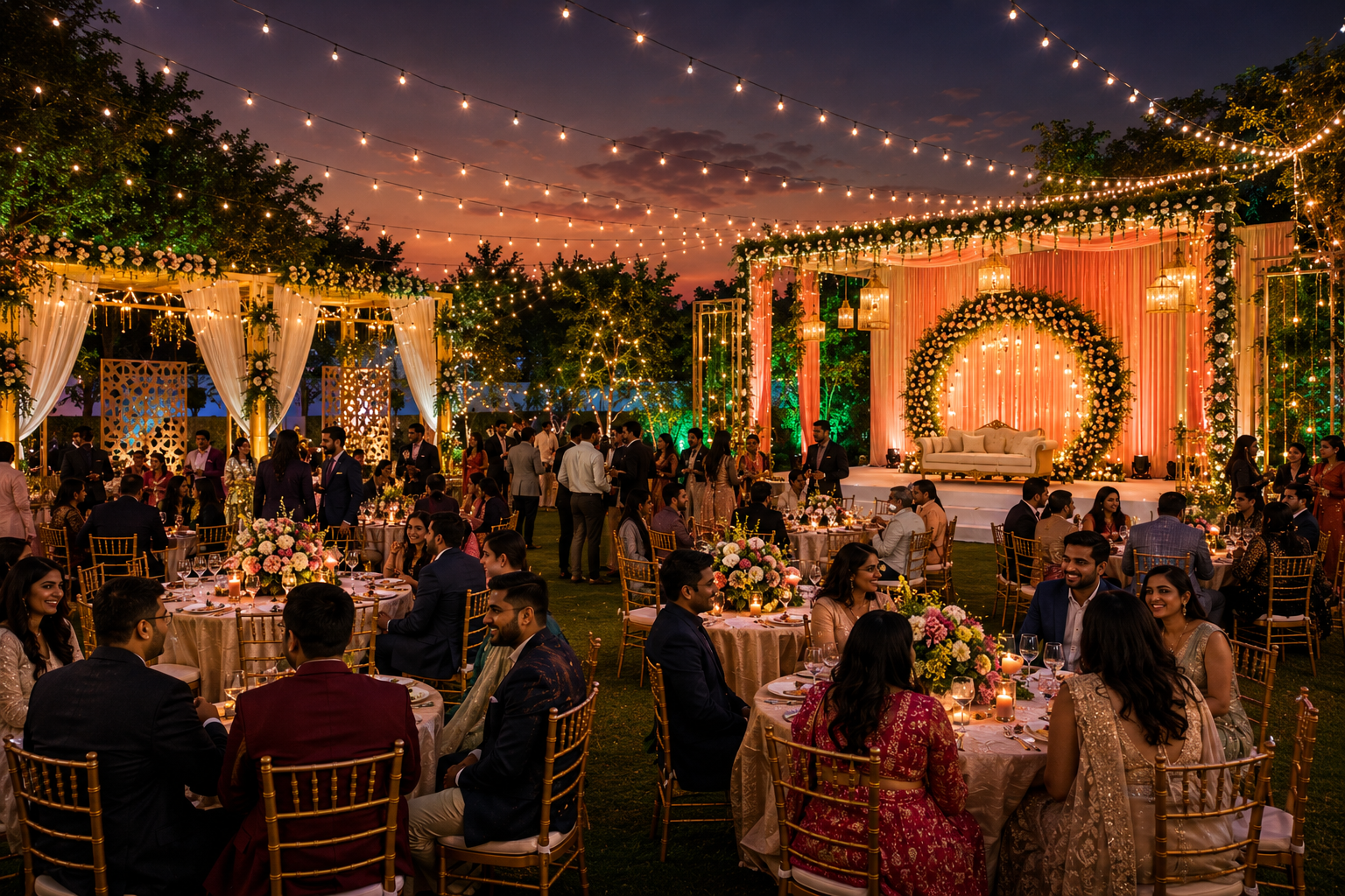 Corporate gala event design for social media automation