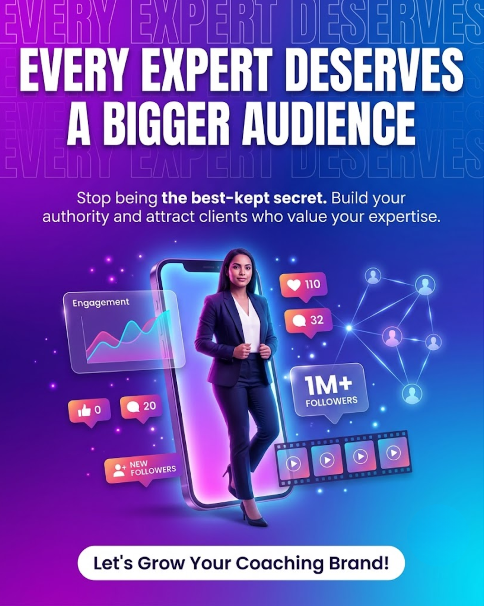Personal trainer guiding client workout session promoted through automated social media content