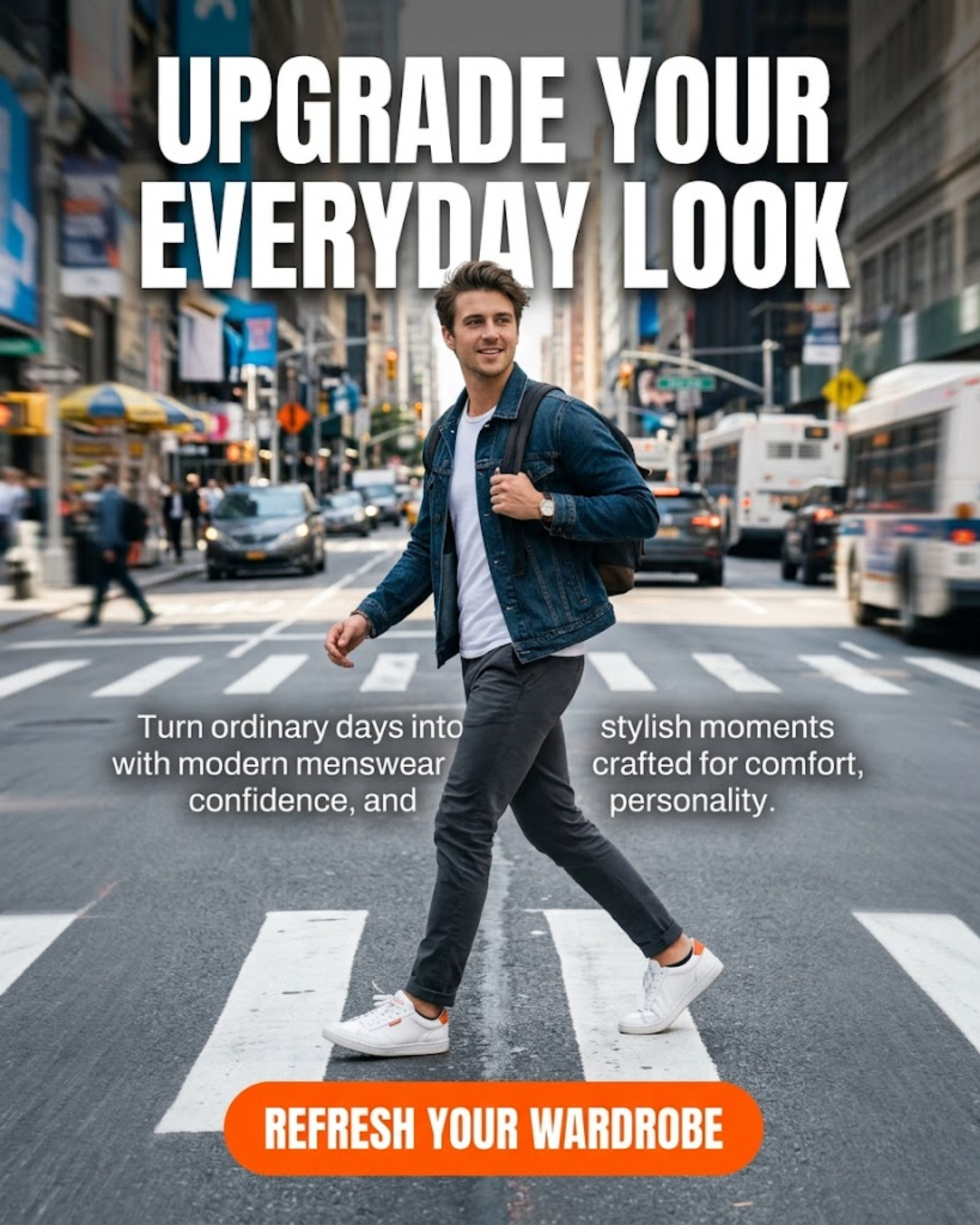 Cozy men s clothing interior promoted through automated social media content