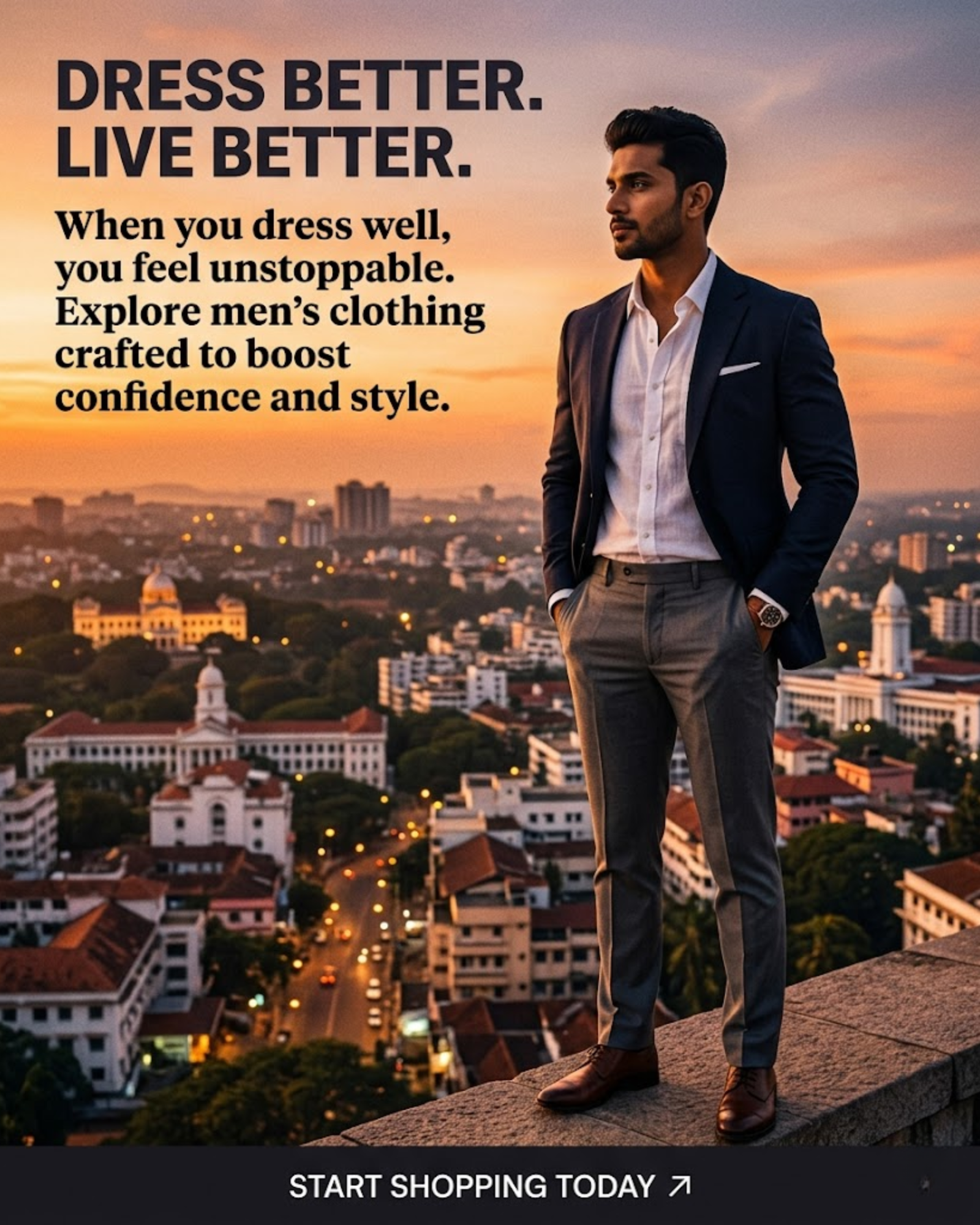 Weekend offer content for men s clothing social media automation