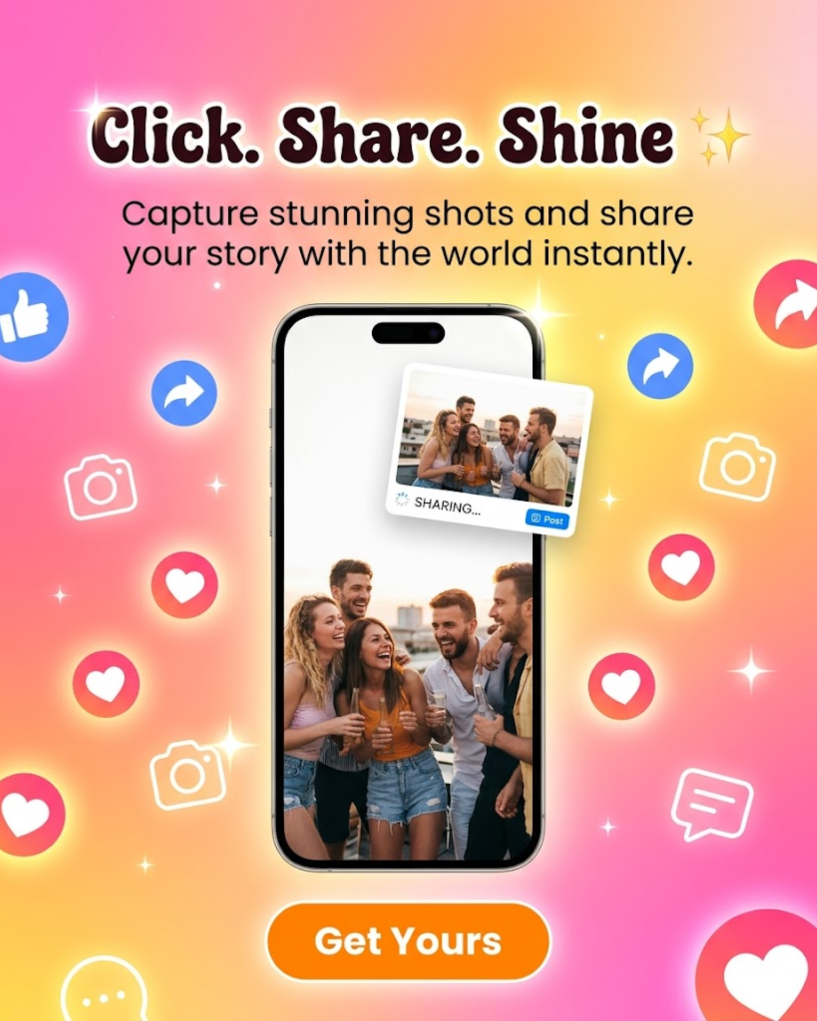 Social sharing and mobile deals post