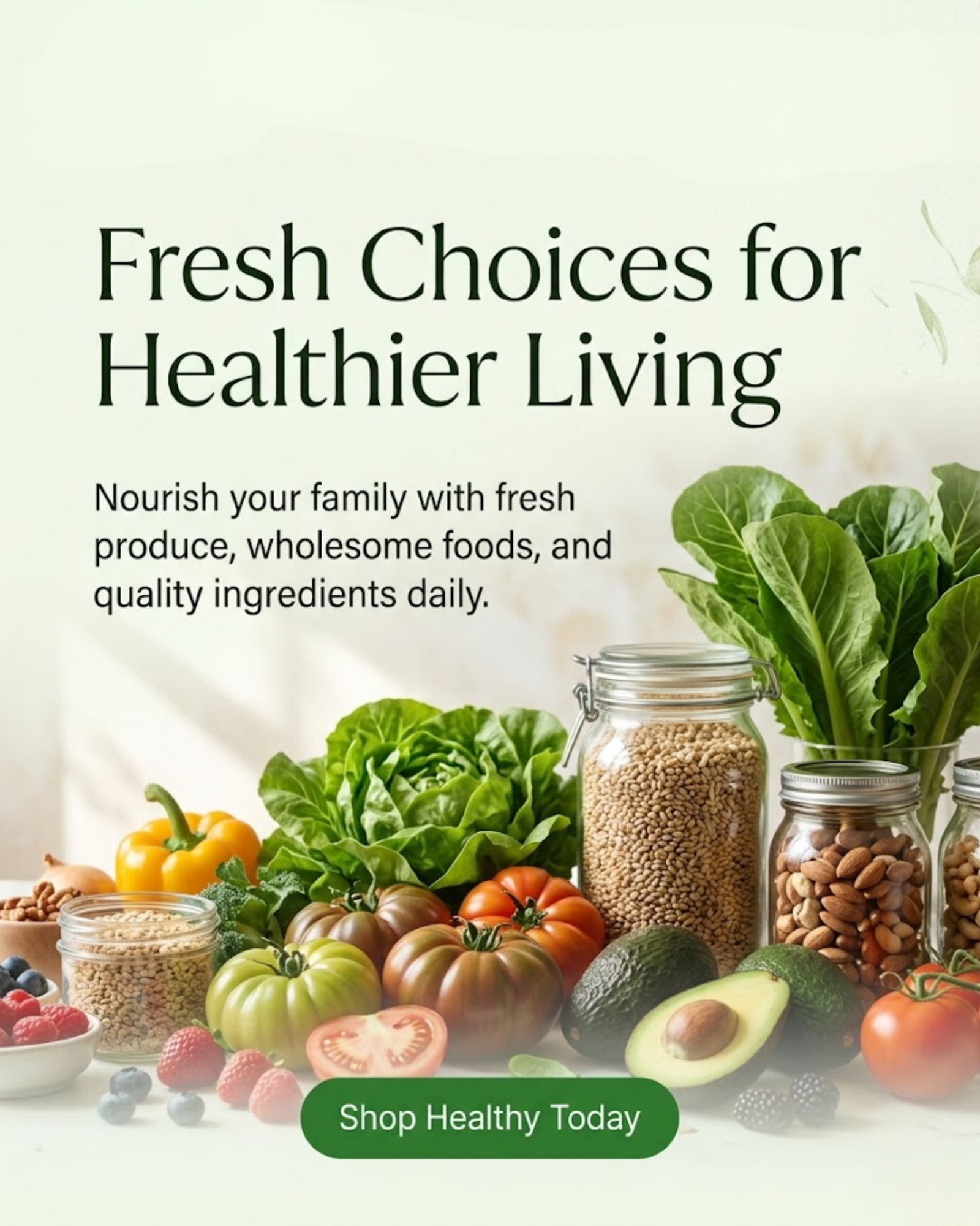 Fresh dairy and healthy living choices post