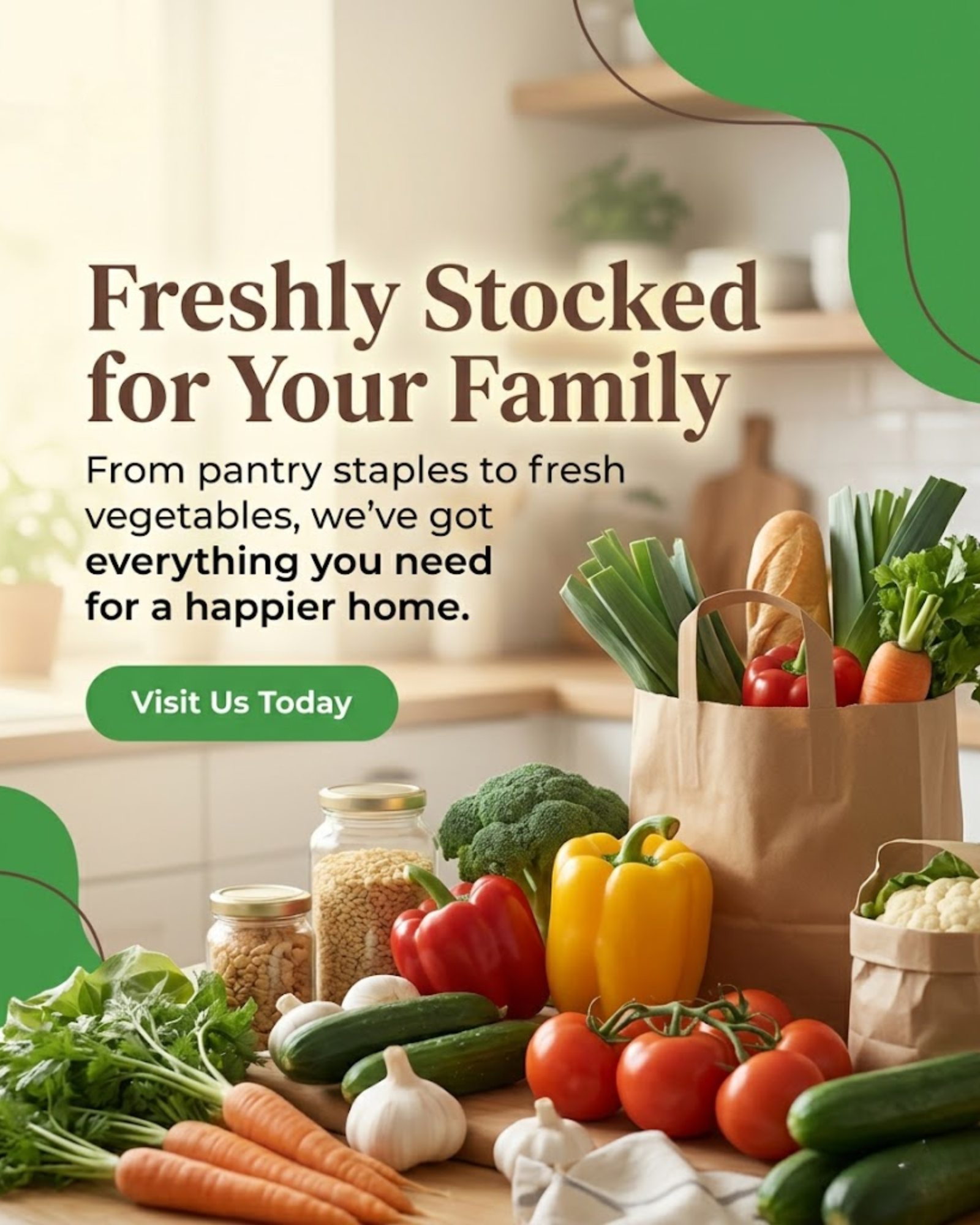 Family pantry staples content