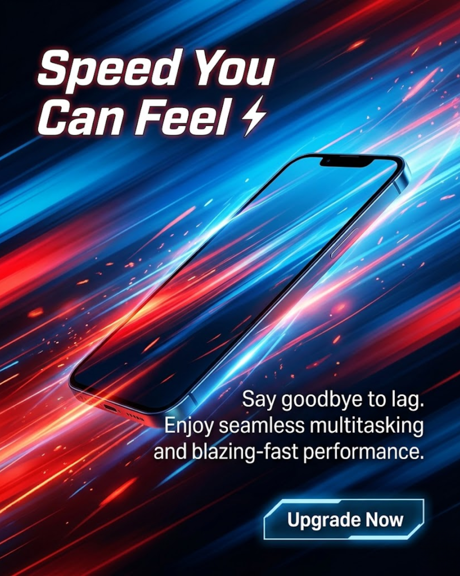 Flagship smartphone performance post for social media automation